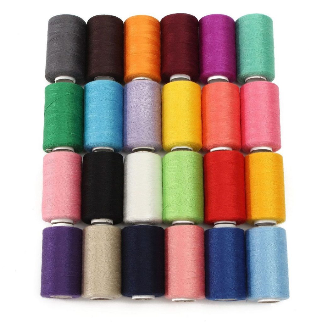 KINGSO 24 Assorted Colors Polyester Sewing Thread