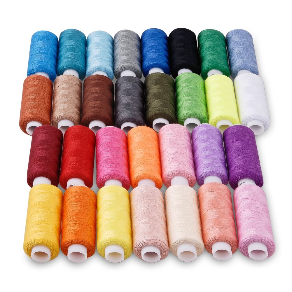 Candora Sewing Thread Assortment Coil 30 Color 250 Yards Each Polyester Thread