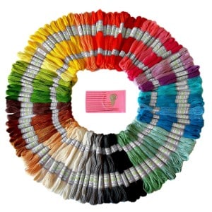 Mira Handcrafts Premium Rainbow Color Embroidery Floss Product Image