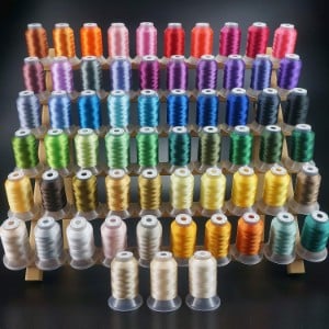 New brothread 63 Brother Colors Polyester Embroidery Machine Thread Kit Product Image