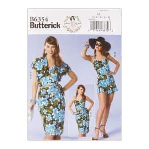 Butterick B6354 Patterns by Gertie Petite Bolero, Bustier, Sarong & Shorts